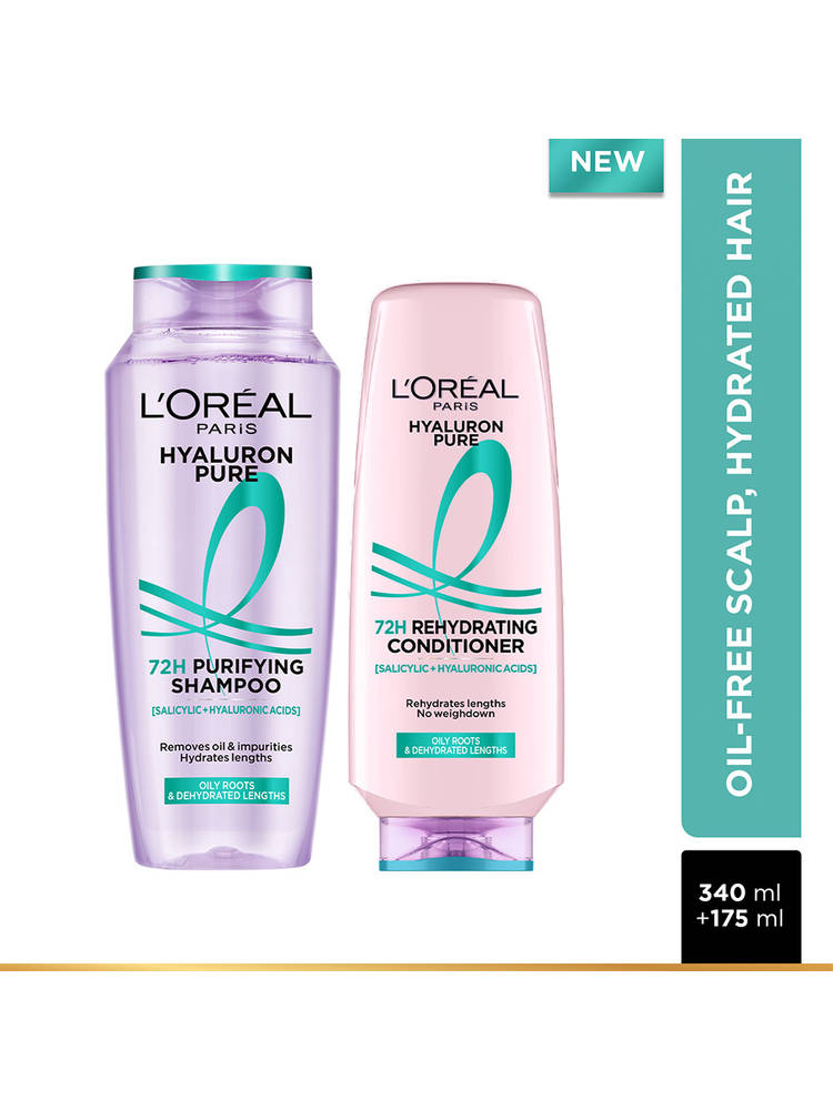 L'Oreal Paris Hyaluron Pure 2 - Step Haircare Regime For 72H Oil - Free Scalp & Hydrated Hair-picture-25