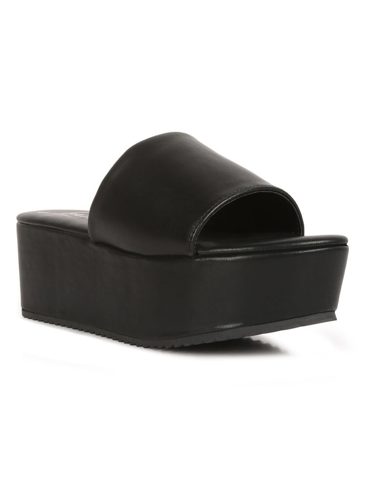 London Rag Solid Black Sandals-picture-22