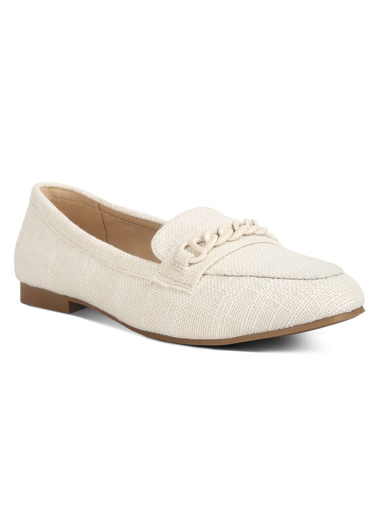 London Rag Embellished Off White Loafers-picture-11