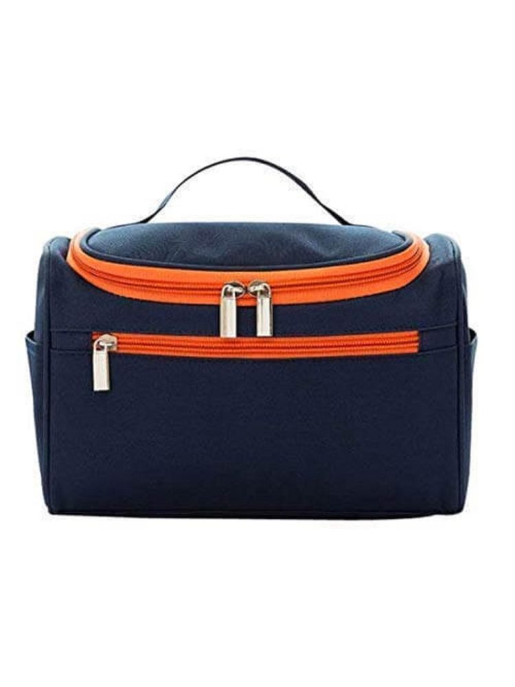 Awestuffs Navy Blue Hanging Travel Toiletry Kit Rugged with Mesh Pockets Make Up Organizer Bag-picture-12