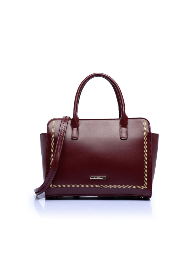 Caprese Poppy Medium Dark Red Satchel