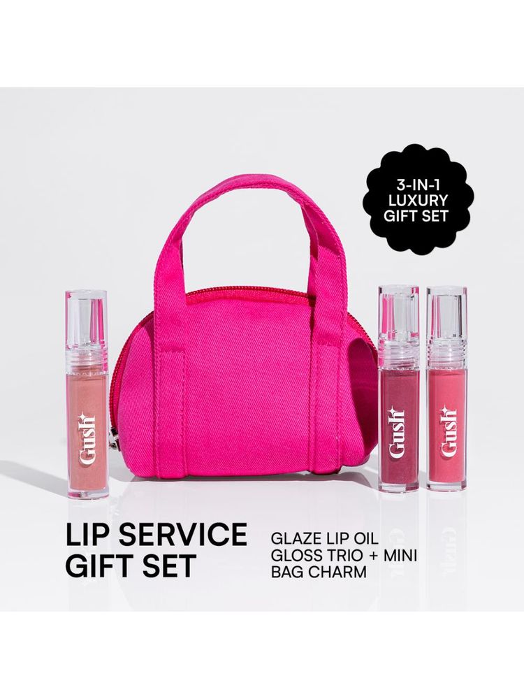 Gush Beauty Lip Service - Glaze Lip Oil Gloss 3-In-1 Gift Set For Women-image-31