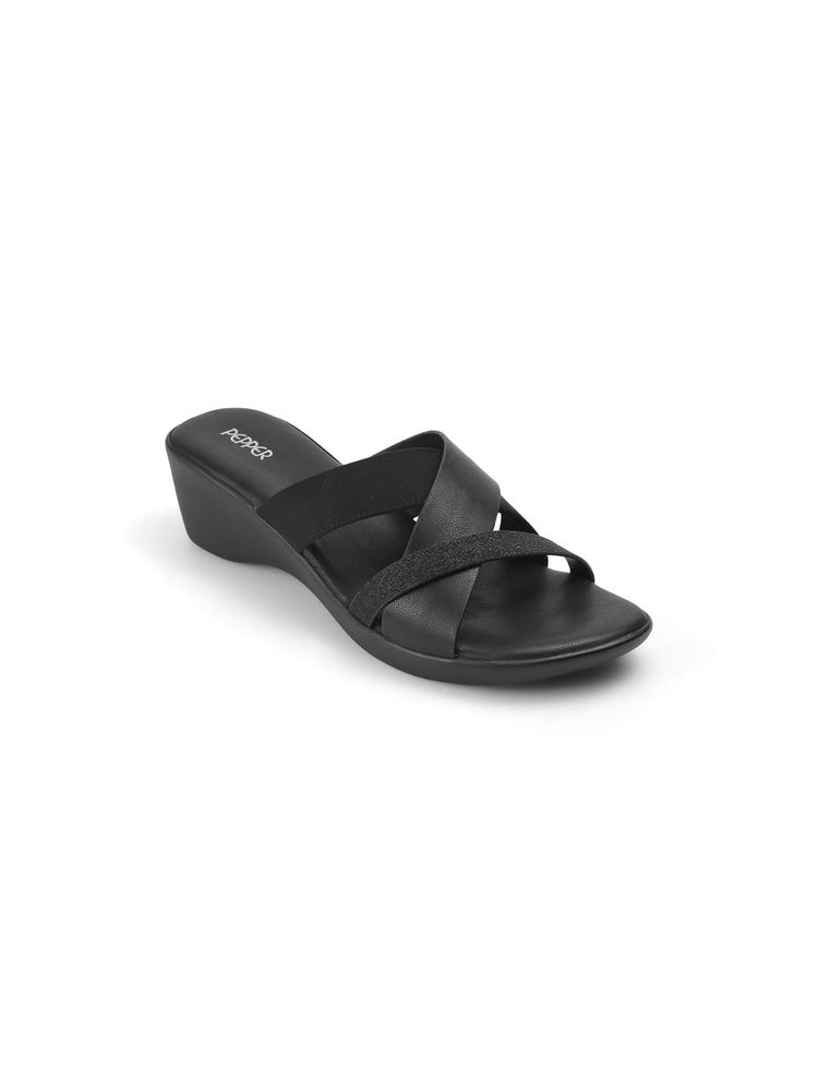 PEPPER Criss Cross Heel Sandals - Black-image-32