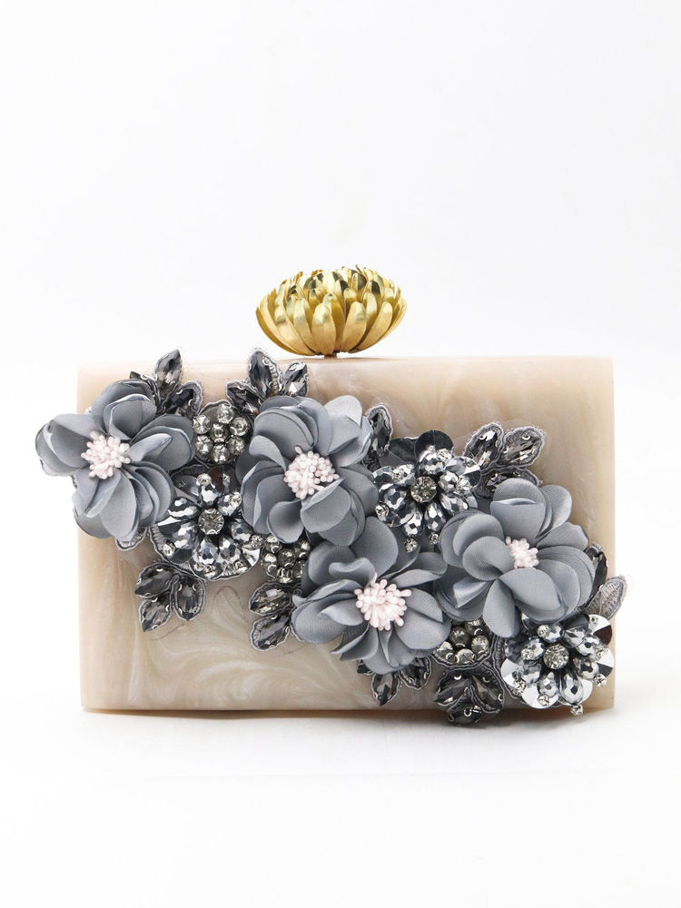 Odette Floral Handmade Resin Clutch-picture-4