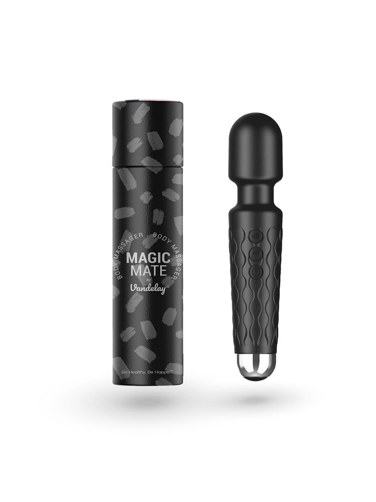 Vandelay Magic Mate-rechargeable Personal Body Massager For Women & Men - Waterproof(Matte Black)