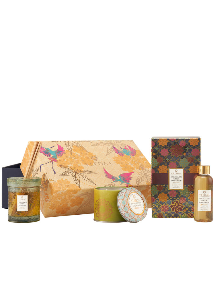Veedaa Candles Darjeeling Lime & Mandarin Duo Gift Set-image-5