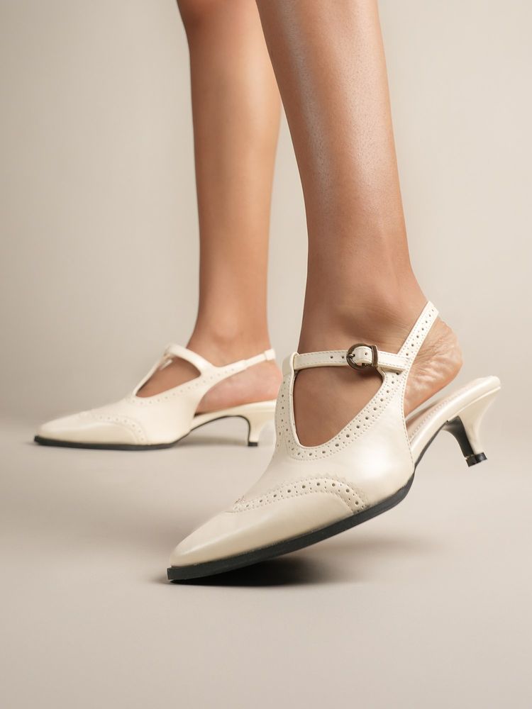Theater Women Off White Keatons Point Toe Mary Jane Heels-image-3