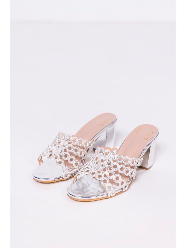 MYRA Juliet Silver Sandal Heels-picture-16