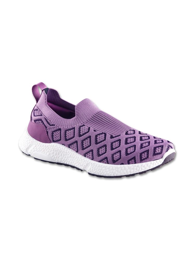 neemans Neeman's Purple Crystal Knit Slip On Sneakers-picture-35