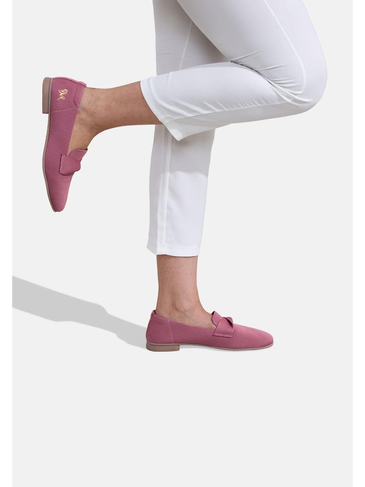 neemans Neeman's Pink Knit Grace Loafers-picture-5