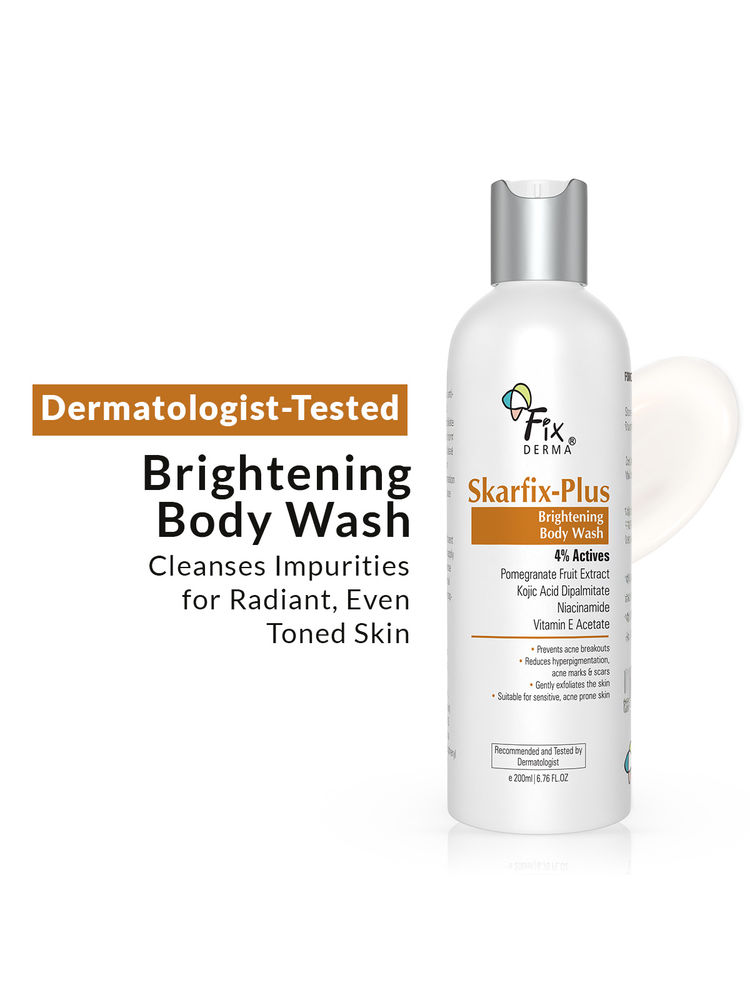 Fixderma Skarfix Plus Brightening Body Wash with Kojic Acid & Niacinamide Body Wash Shower Gel-picture-35