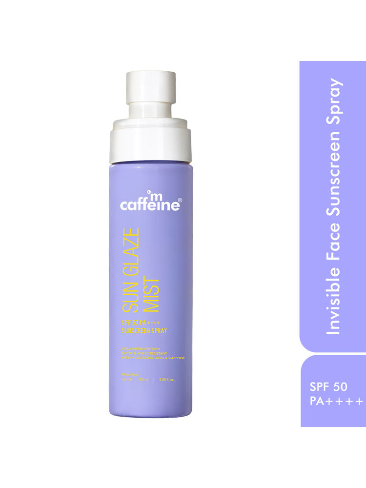 MCaffeine Sun Glaze SPF 50 PA++++ Face Sunscreen Spray-image-49