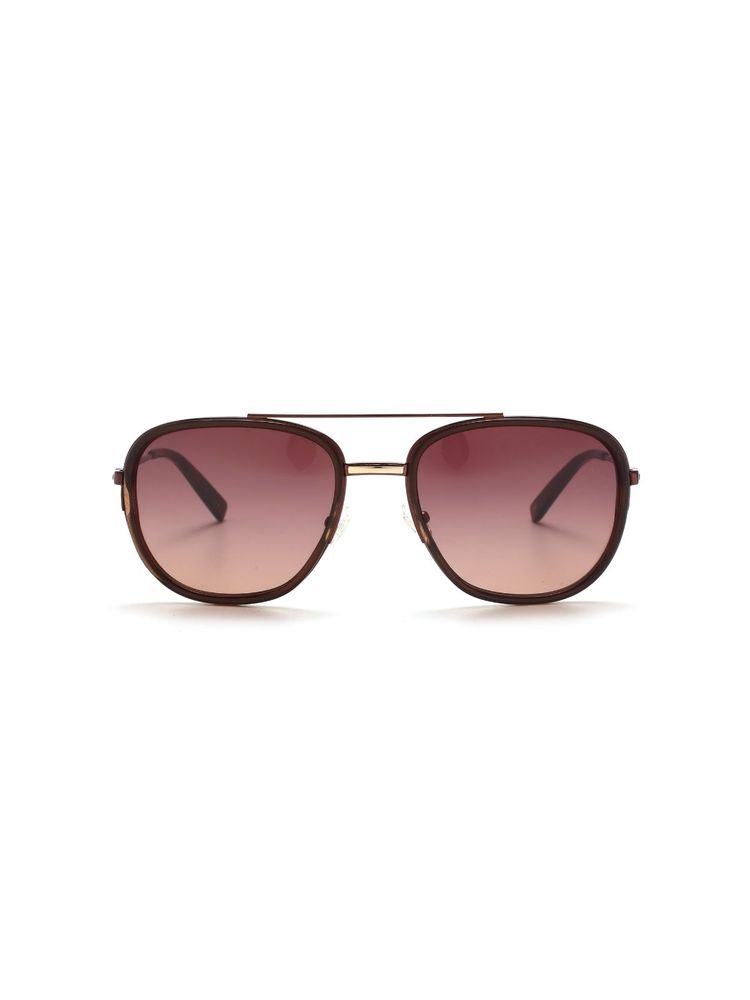 tommy hilfiger accessories Tommy Hilfiger Wine Aviator Sunglasses Full Rim Brown Gold Frame With Gradient-picture-12