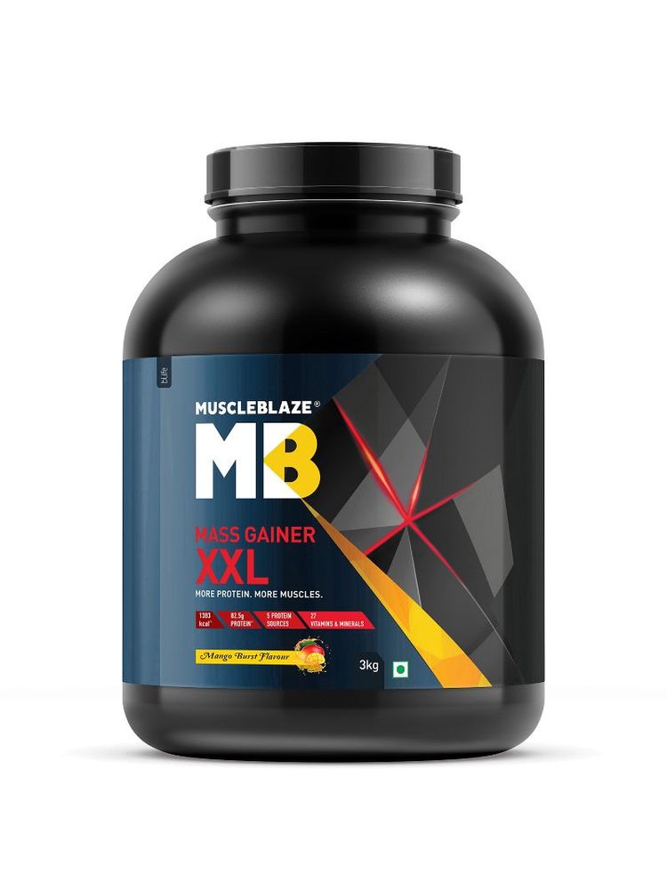 MuscleBlaze Mass Gainer Xxl, Mango Burst