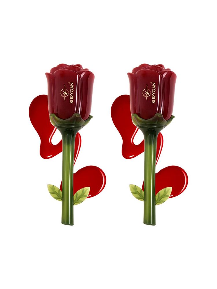 Shryoan Authentic Rose Liquid Sindoor - Maroon - Set Of 2