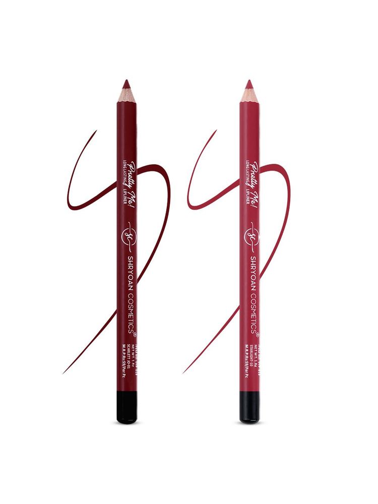 Shryoan Pretty Me Bold Lipliner & Eye Liner Pencil - Multicolor - Set Of 2-picture-27