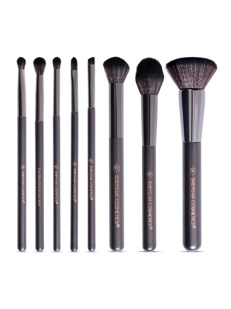 Shryoan Professional Full Face Makeup Brush Set - Pack Of 8-image-48