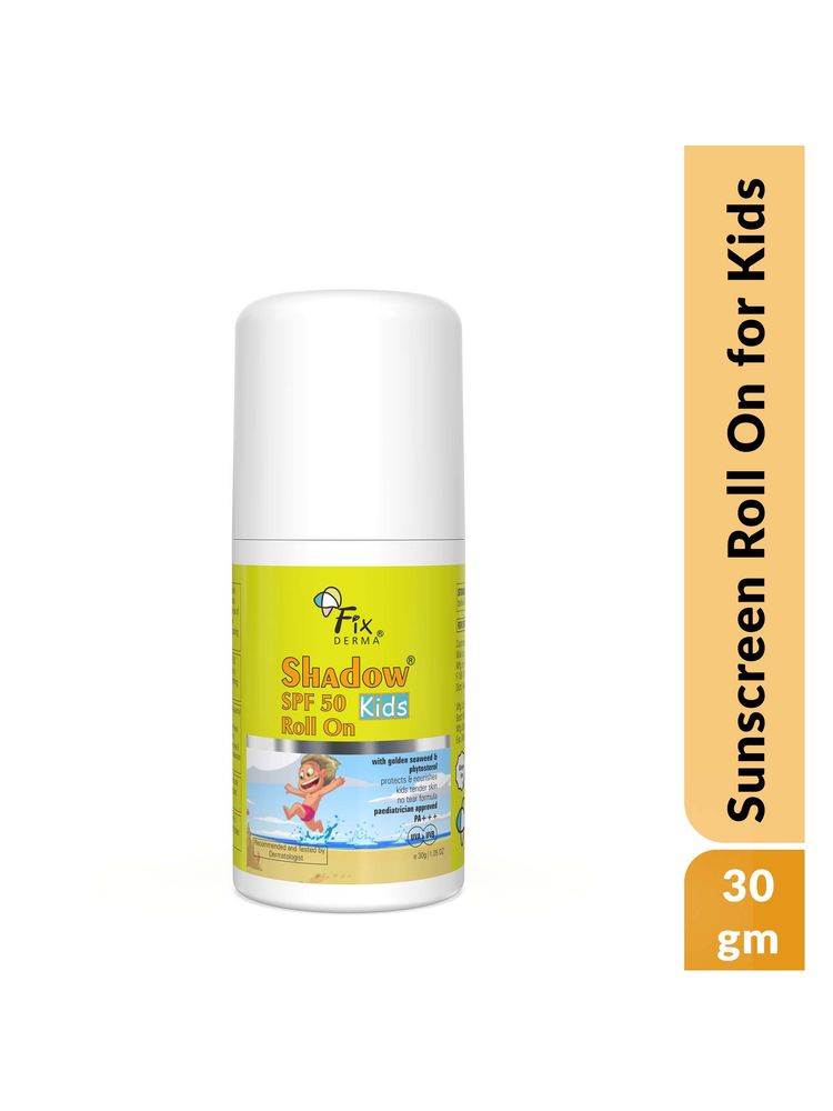 Fixderma Shadow SPF 50 Kids Roll On For Sun Protection