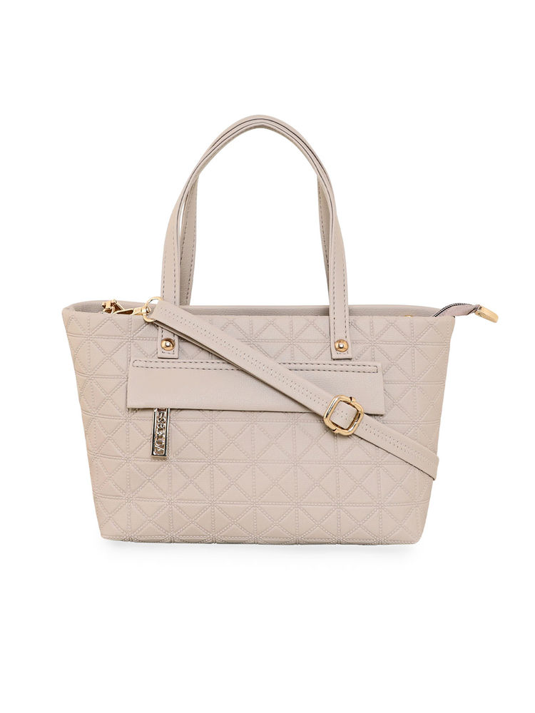 ESBEDA Cream Color Embossed Texture Small Handbag For Women (M)-picture-19