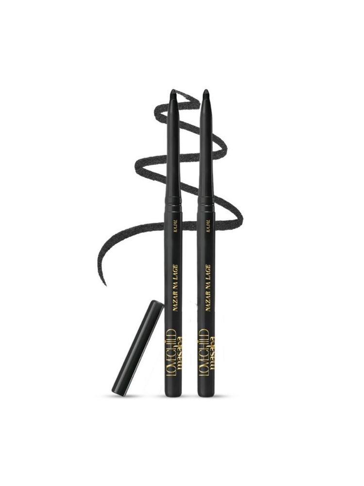 LoveChild Masaba Nazar Na Lage Coal Black Kajal - Pack of 2-image-44