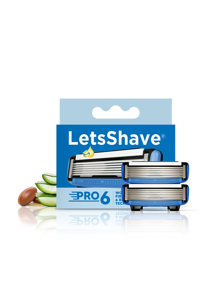 LetsShave Pro 6 Shaving Blades - Pack Of 2-image-18