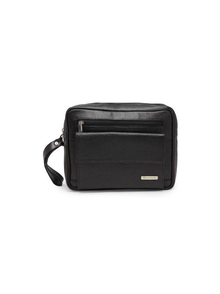Teakwood Unisex Black Solid Messenger Bag-picture-27