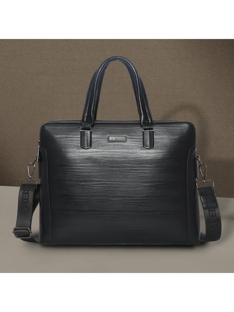 ESBEDA Black Prestige Business Laptop Bag With Detachable Strap-image-16