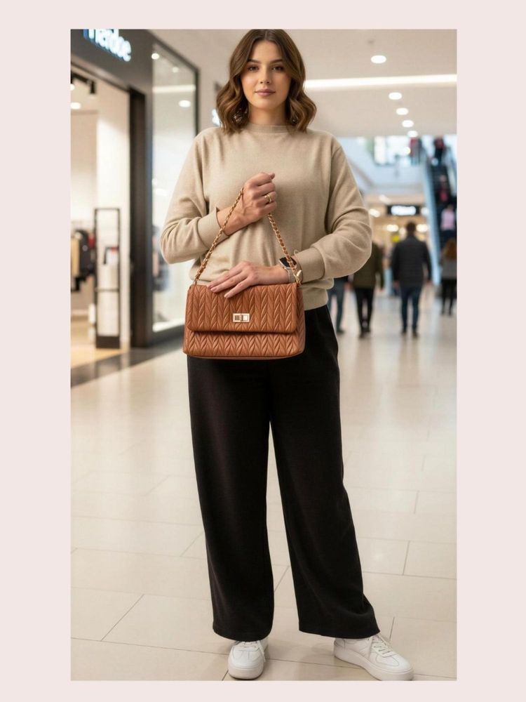 CrossKulture Women Structured Handheld Handbag With Detachable Strap - Brown-picture-20
