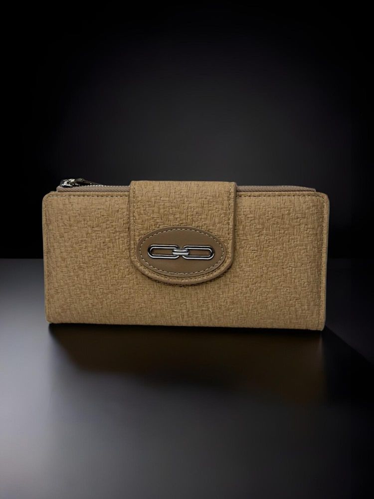 CrossKulture Women Khaki Textured Wallet-picture-22