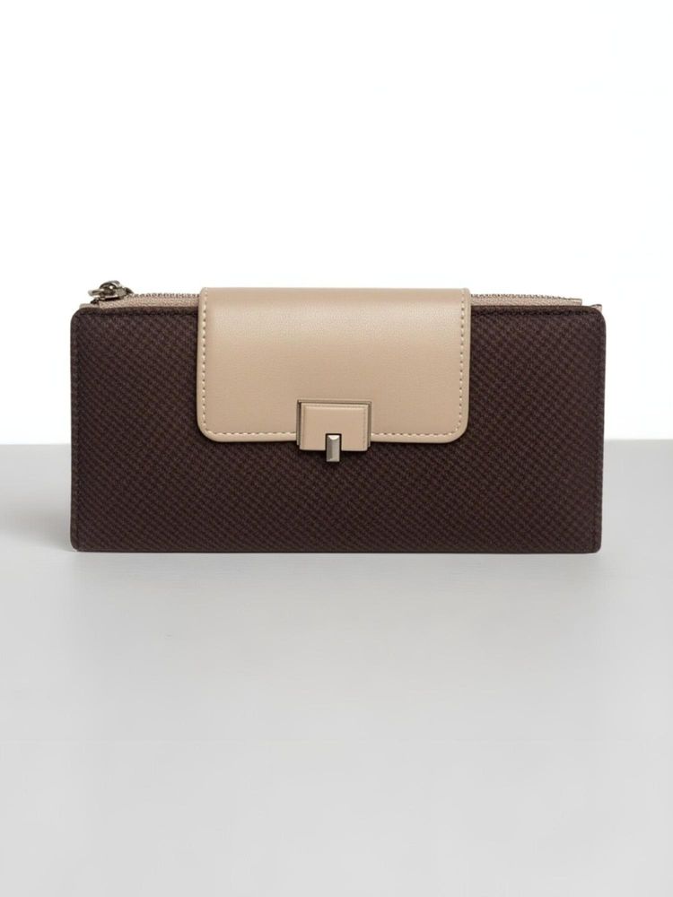 CrossKulture Women Brown Textured Wallet-picture-13