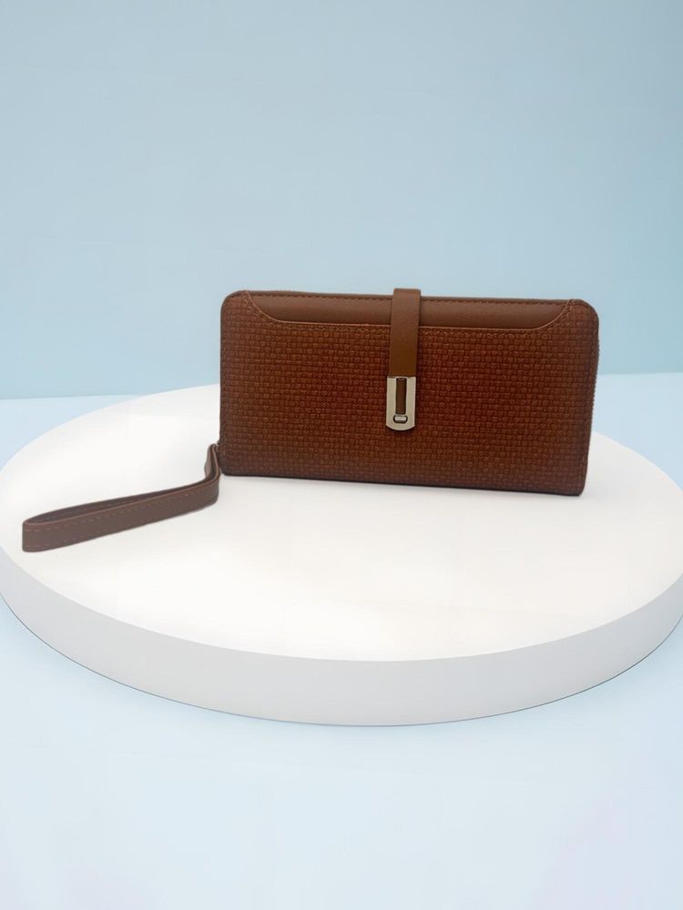 CrossKulture Women Brown Textured Wallet-picture-15