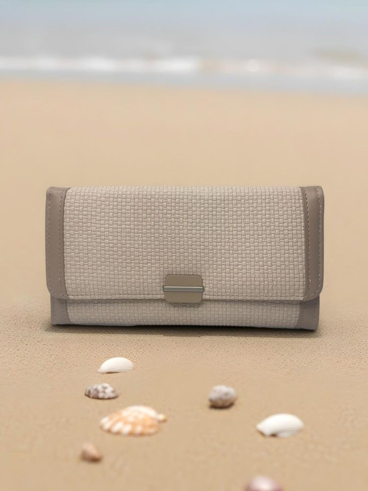 CrossKulture Women Beige Textured Wallet-picture-14