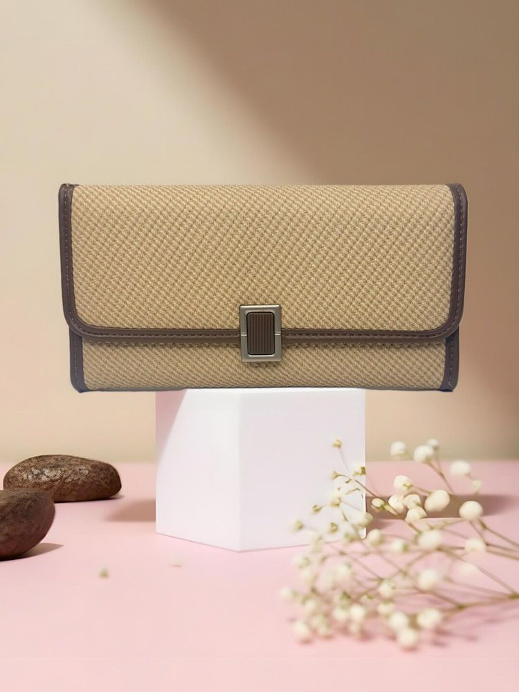 CrossKulture Women Cream Textured Wallet-picture-18