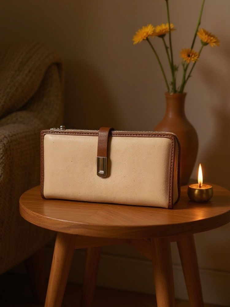 CrossKulture Women Beige Solid Wallet-picture-40