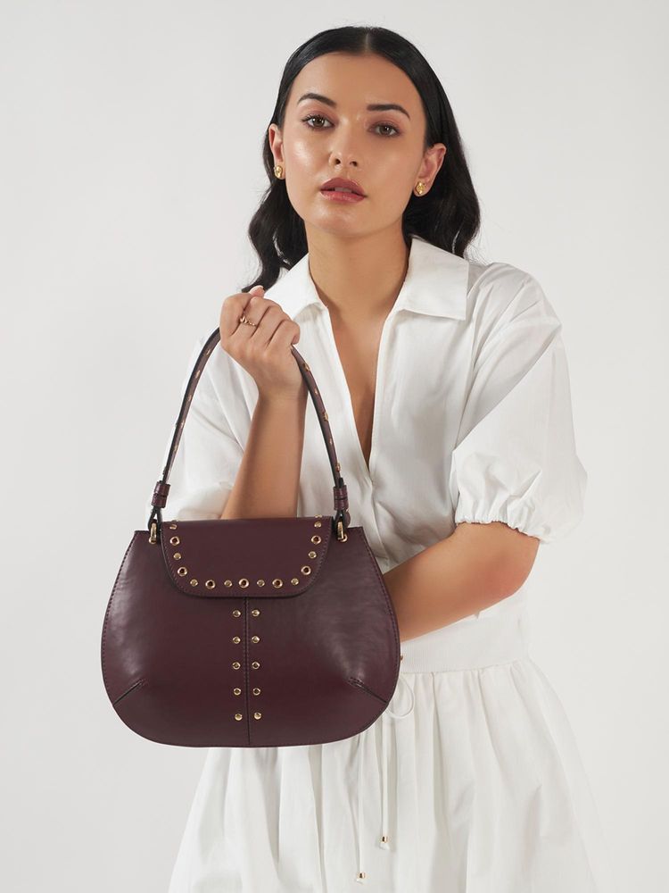 THE GUSTO Women Dew Handbag - Wine-picture-31