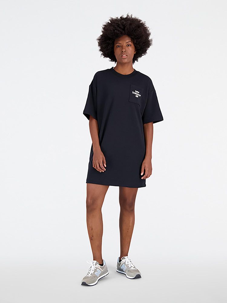 New Balance Women Half Sleeves Black Dress-picture-40