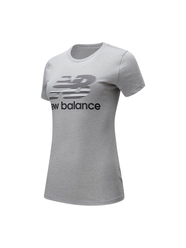 New Balance Women Half Sleeves Grey T-Shirt-image-42