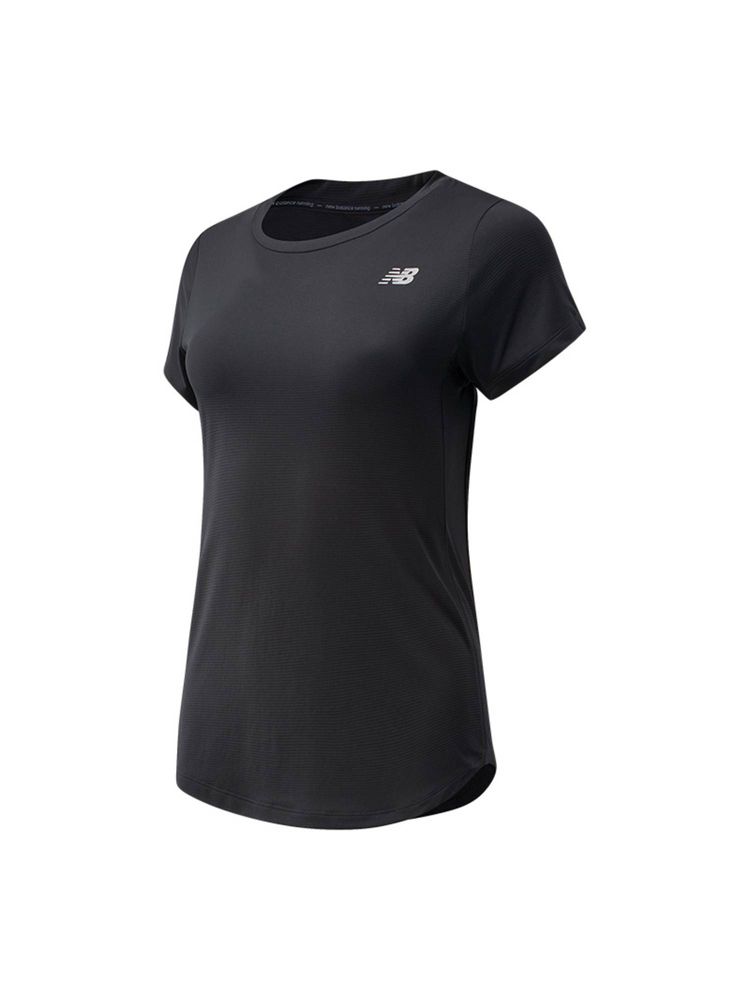 New Balance Women Half Sleeves Black T-Shirt-picture-44
