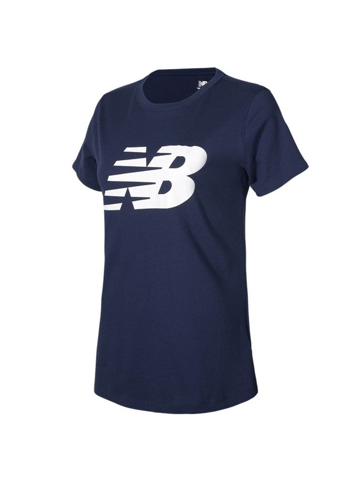 New Balance Women Half Sleeves Navy Blue T-Shirt-picture-17