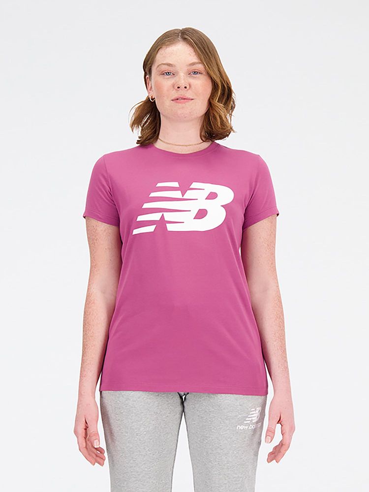 New Balance Women Half Sleeves Pink T-Shirt-picture-13