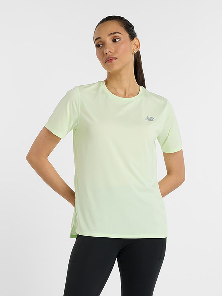 New Balance Women Half Sleeves Green T-Shirt-image-41
