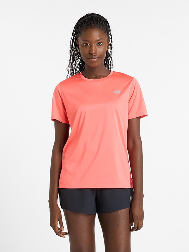 New Balance Women Half Sleeves Peach T-Shirt-picture-19