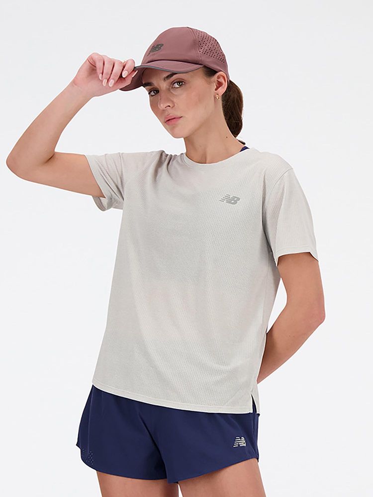New Balance Women Half Sleeves Grey T-Shirt-image-43