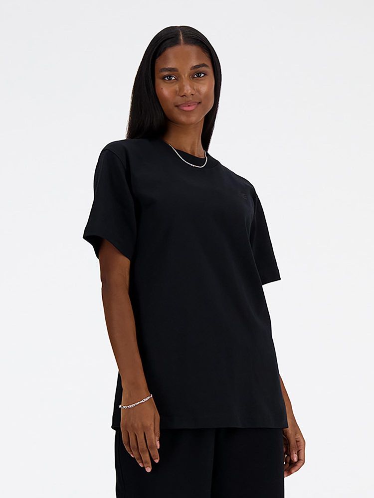 New Balance Women Half Sleeves Black T-Shirt-picture-37