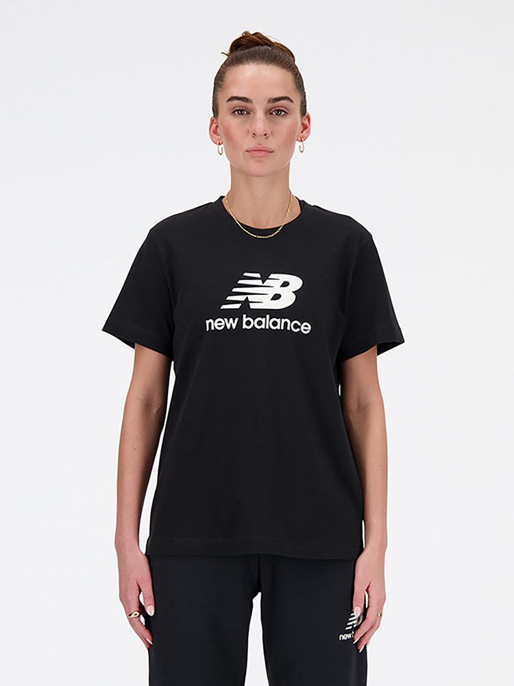 New Balance Women Half Sleeves Black T-Shirt (2XL)-picture-41