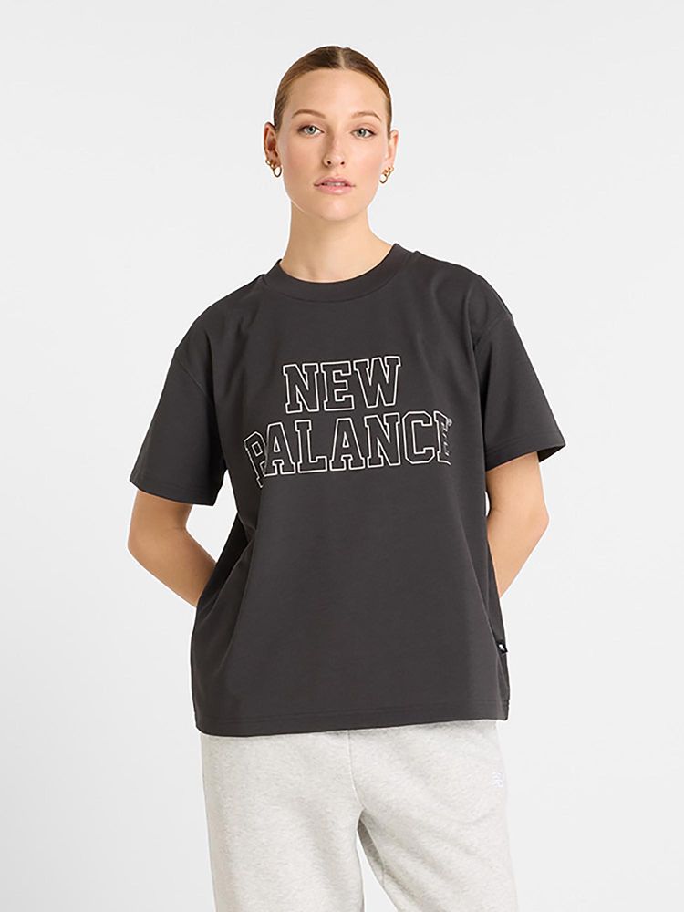 New Balance Women Half Sleeves Black T-Shirt-picture-28