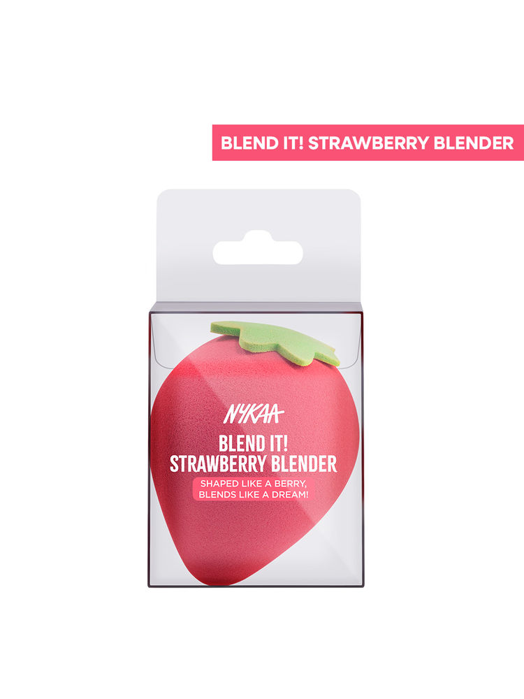 Nykaa Tools Blend It! Strawberry Beauty Blender– Soft, Multi-use Makeup Sponge for Even Coverage
