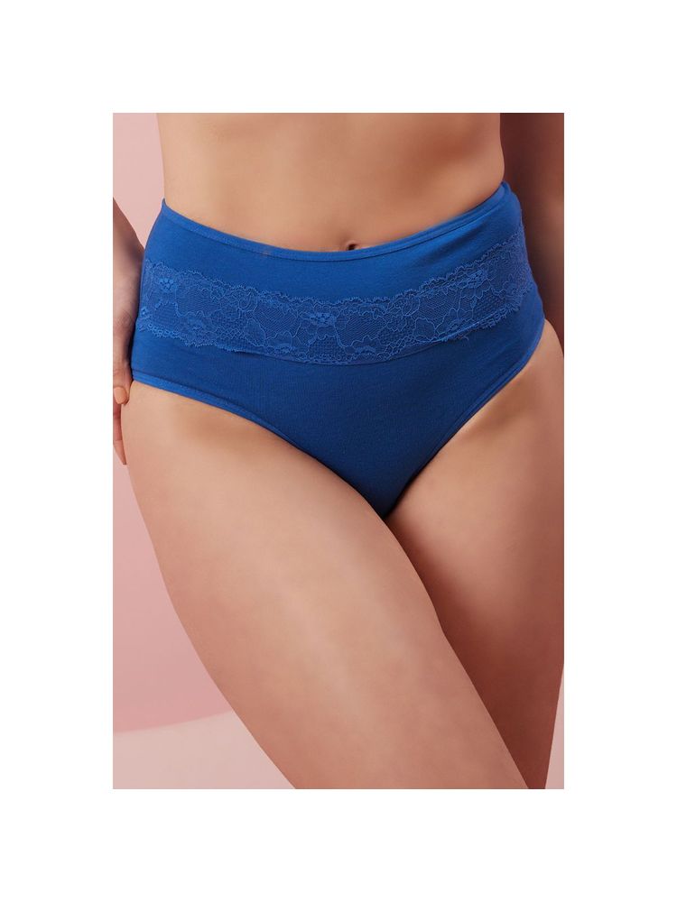 Clovia Cotton Spandex High waist Outer elastic Hipster Panty-picture-37