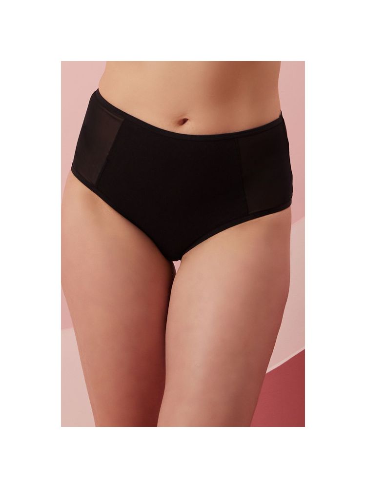 Clovia Cotton Spandex High waist Outer elastic Hipster Panty-picture-39