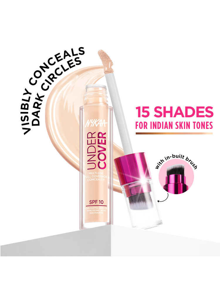 Nykaa Cosmetics Under Cover Multi-Use Full Coverage Brightening Concealer-image-11